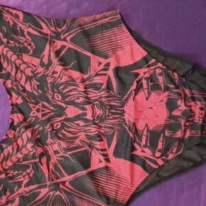 KILLSTAR BEAST BEACH ONE PIECE SWIM SUIT XXL BLACK/RED